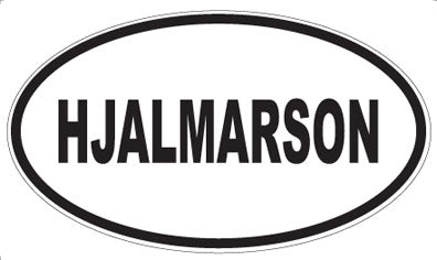 HJALMARSON - Oval Magnet