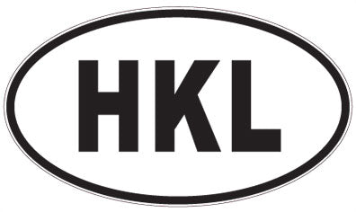 HKL - 3 Letter Initials Oval Magnet