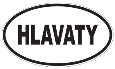 HLAVATY - Oval Magnet