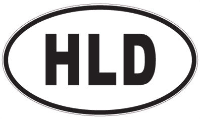 HLD - 3 Letter Initials Oval Magnet
