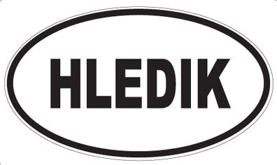 HLEDIK - Oval Sticker