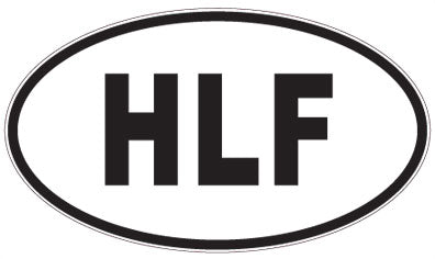 HLF - 3 Letter Initials Oval Magnet