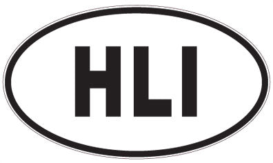 HLI - 3 Letter Initials Oval Magnet