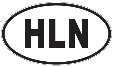 HLN - 3 Letter Initials Oval Magnet