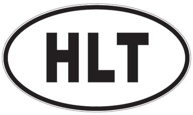 HLT - 3 Letter Initials Oval Magnet