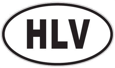 HLV - 3 Letter Initials Oval Magnet
