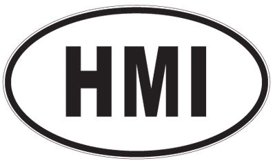 HMI - 3 Letter Initials Oval Magnet