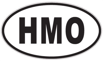 HMO - 3 Letter Initials Oval Magnet
