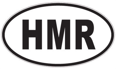 HMR - 3 Letter Initials Oval Magnet