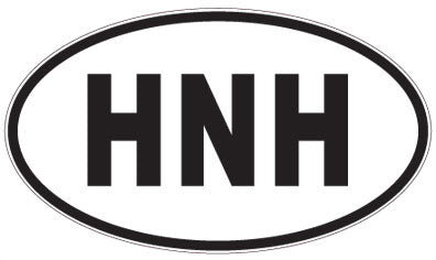 HNH - 3 Letter Initials Oval Magnet