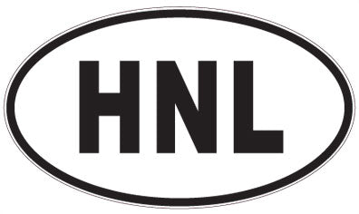 HNL - 3 Letter Initials Oval Magnet