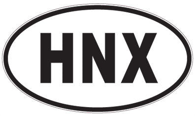 HNX - 3 Letter Initials Oval Magnet