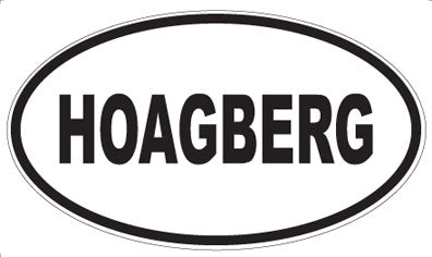 HOAGBERG - Oval Magnet