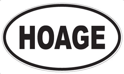 HOAGE - Oval Magnet