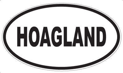 HOAGLAND - Oval Magnet