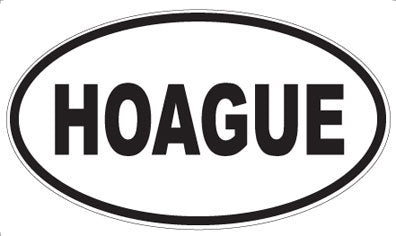HOAGUE - Oval Magnet