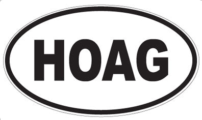 HOAG - Oval Magnet