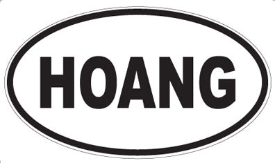 HOANG - Oval Magnet