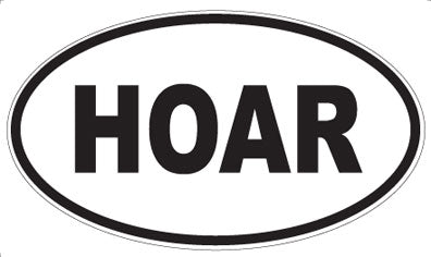 HOAR - Oval Magnet