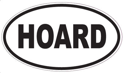 HOARD - Oval Sticker