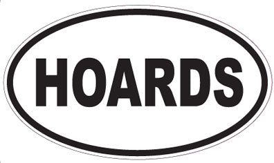HOARDS - Oval Sticker
