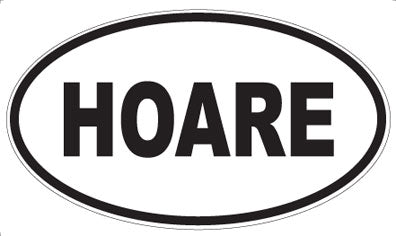 HOARE - Oval Magnet