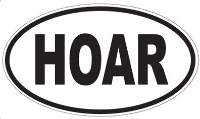 HOAR - Oval Sticker