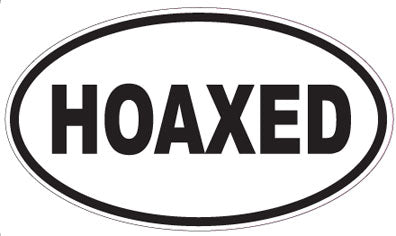 HOAXED - Oval Sticker