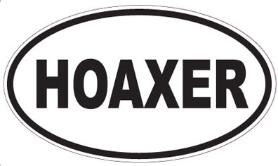 HOAXER - Oval Sticker