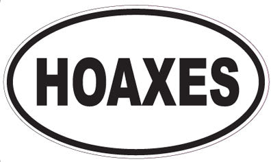 HOAXES - Oval Sticker