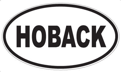 HOBACK - Oval Sticker