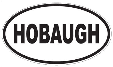 HOBAUGH - Oval Magnet