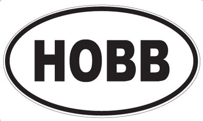 HOBB - Oval Sticker