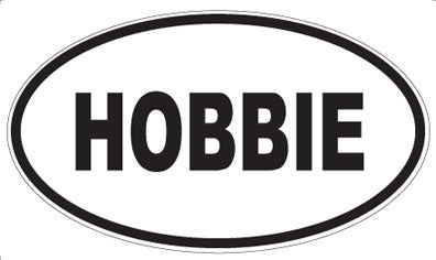 HOBBIE - Oval Sticker