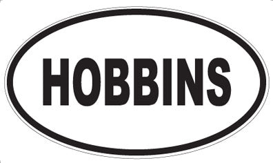 HOBBINS - Oval Sticker