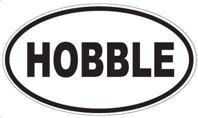 HOBBLE - Oval Sticker