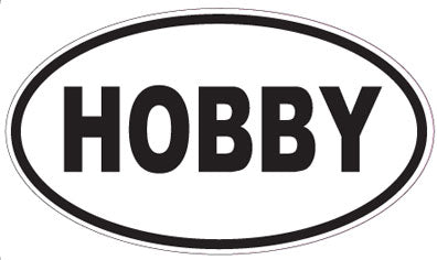 HOBBY - Oval Magnet