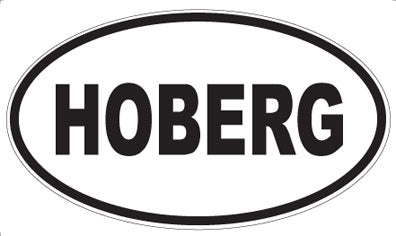 HOBERG - Oval Sticker