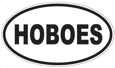 HOBOES - Oval Sticker