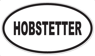 HOBSTETTER - Oval Magnet