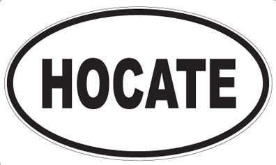 HOCATE - Oval Sticker