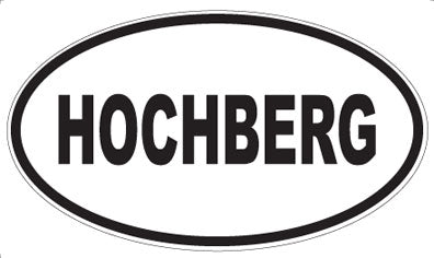 HOCHBERG - Oval Sticker