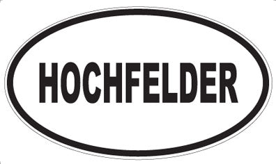 HOCHFELDER - Oval Magnet