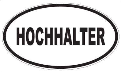 HOCHHALTER - Oval Sticker