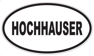 HOCHHAUSER - Oval Magnet