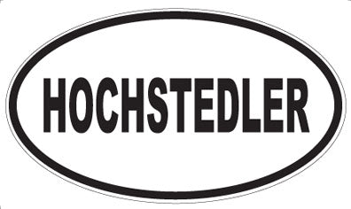 HOCHSTEDLER - Oval Magnet