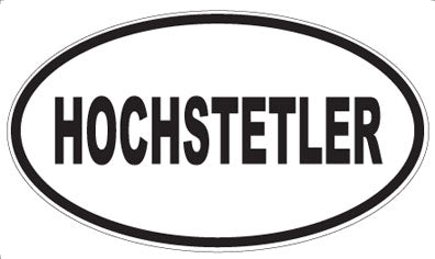 HOCHSTETLER - Oval Magnet
