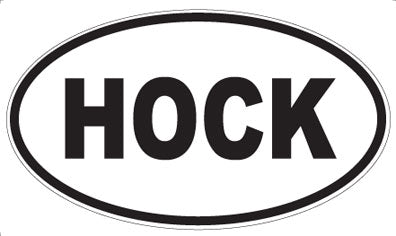 HOCK - Oval Sticker