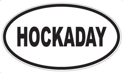 HOCKADAY - Oval Magnet
