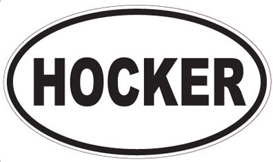 HOCKER - Oval Sticker